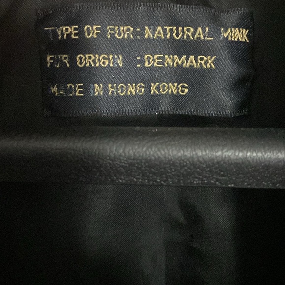 Gorgeous Vintage Denmark Mink Fur Pea Coat 3/4 Knee Length SZ Large - Picture 5 of 6